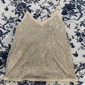 NWT Sparkly Sequin Tank Top